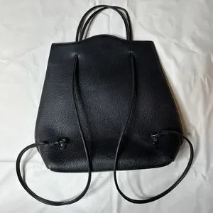 Cleo & Patek Black Leather Mini Backpack Purse Adjustable Straps Cleo & Patek Black Leather Mini Backpack Purse Adjustable  main image 3